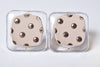 DOT SQUARE EARRING