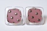 DOT SQUARE EARRING