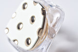 DOT SQUARE EARRING
