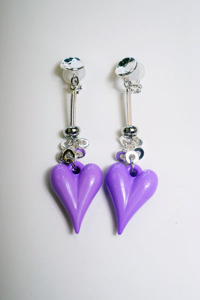 THIN HEART EARRING/PIERRCE