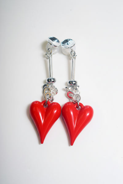 THIN HEART EARRING/PIERRCE