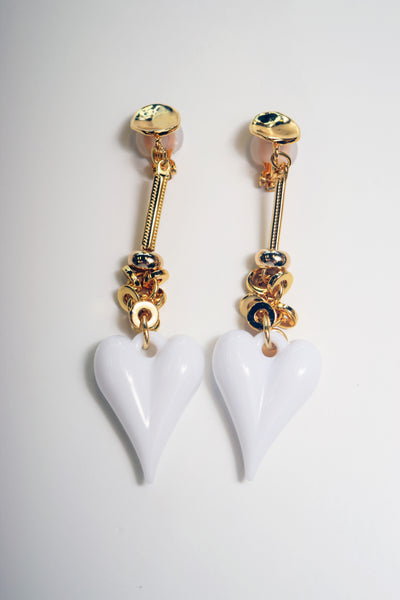 THIN HEART EARRING/PIERRCE