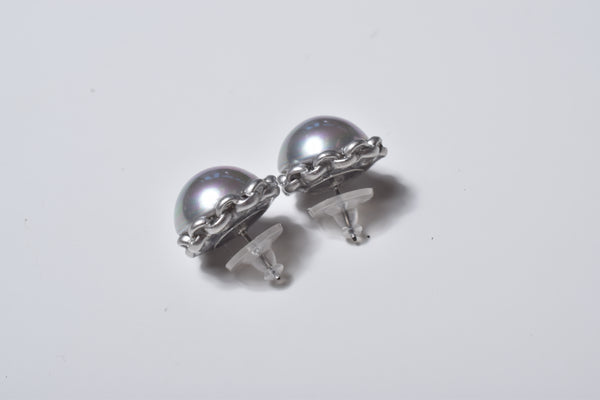 CHAIN PEARL M  EARRING/PIERCE