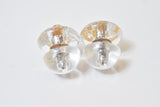 EMBLEM CLEAR EARRING/PIERCE