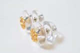 EMBLEM CLEAR EARRING/PIERCE
