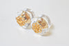 EMBLEM CLEAR EARRING/PIERCE