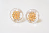 EMBLEM CLEAR EARRING/PIERCE
