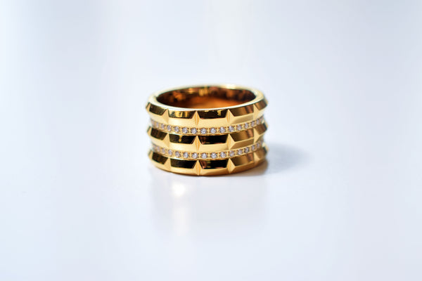 GEOMETRIC STONE RING