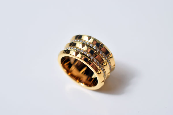 GEOMETRIC STONE RING