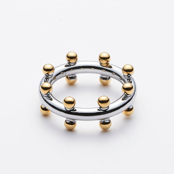 GOLD BEADS RING
