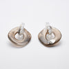 CLEAR PEARL EARRING/PIERCE