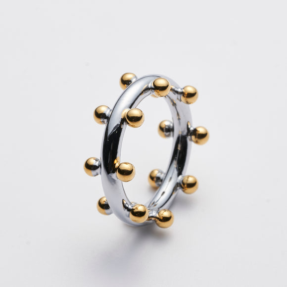 GOLD BEADS RING