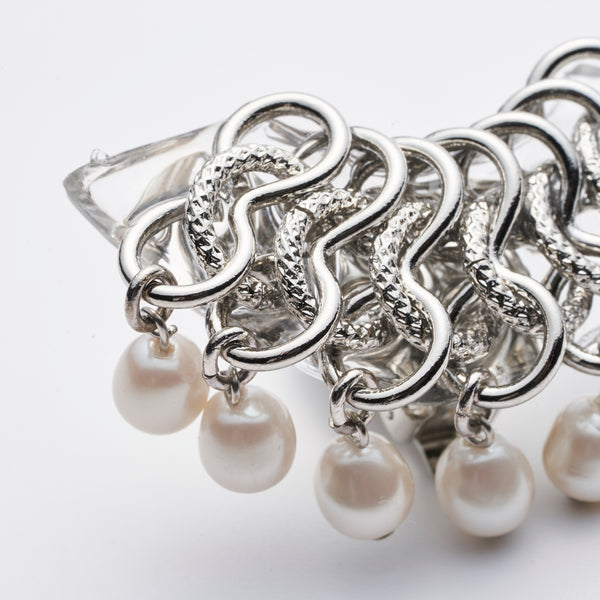 FRINGE PEARL EARRING