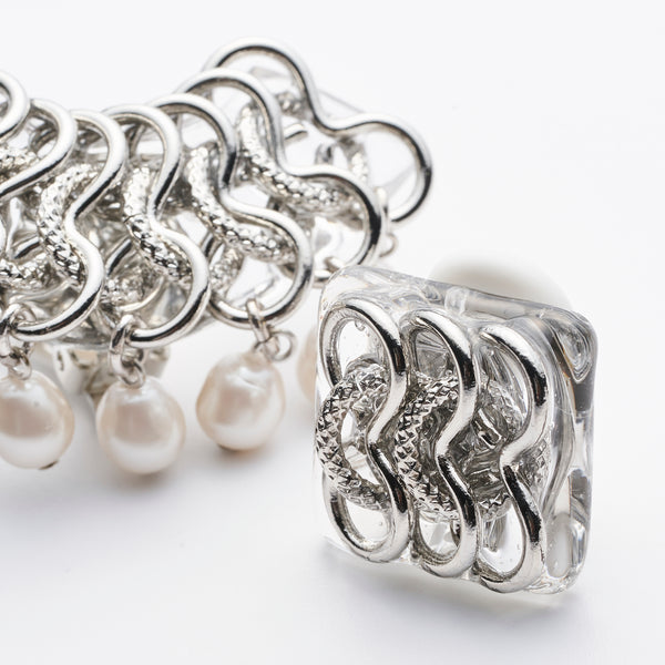 FRINGE PEARL EARRING
