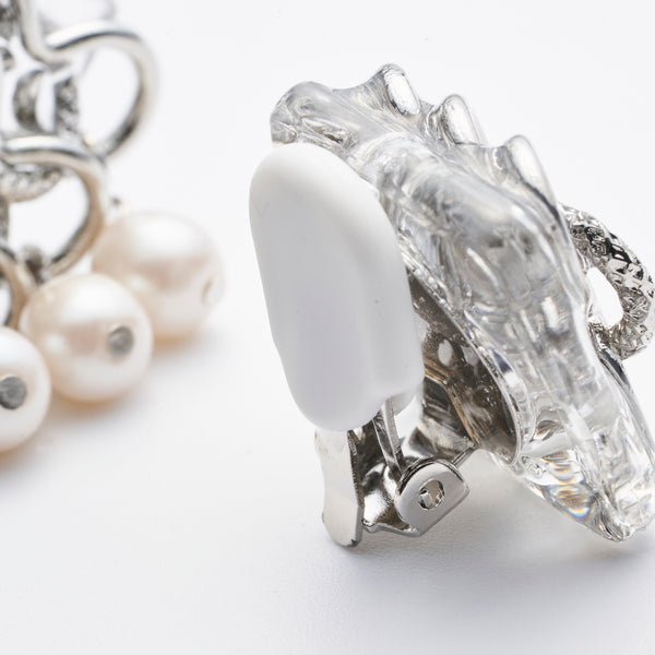 FRINGE PEARL EARRING