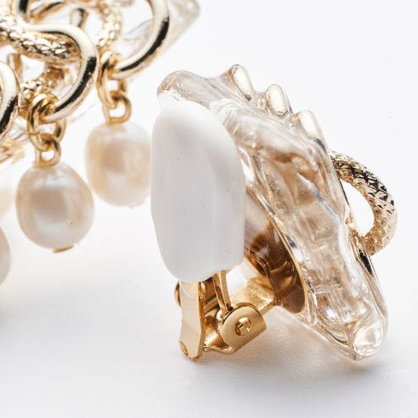 FRINGE PEARL EARRING