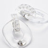 CLEAR PEARL EARRING/PIERCE