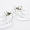 CLEAR PEARL EARRING/PIERCE