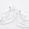 CLEAR PEARL EARRING/PIERCE