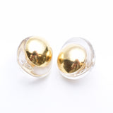 DOME CLEAR EARRING/PIERCE