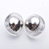 DOME CLEAR EARRING/PIERCE