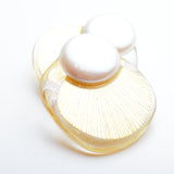 SHELL PEARL EARRING/PIERCE