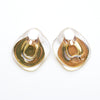 SHELL PEARL EARRING/PIERCE