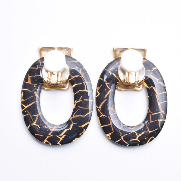 ORVAL PATTERN EARRING/PIERCE