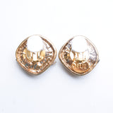 MIRROR CUBE(PEARL) EARRING/PIERCE