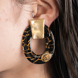 ORVAL PATTERN EARRING/PIERCE