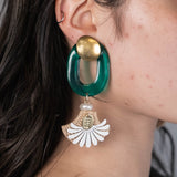 ORVAL RATTAN EARRING