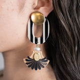 ORVAL RATTAN EARRING