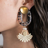 ORVAL RATTAN EARRING