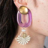 ORVAL RATTAN EARRING