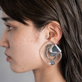 FOOP CLEAR EARRING