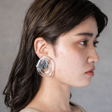 FOOP CLEAR EARRING