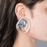 FOOP CLEAR EARRING