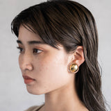 DOME CLEAR EARRING/PIERCE