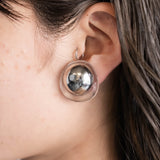 DOME CLEAR EARRING/PIERCE