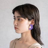 FLOWER PEARL EARRING/PIERCE