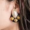 PEARL STUDS EARRING/PIERCE