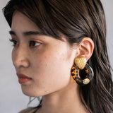 LEOPARD HEART EARRING/PIERCE