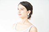 ZIGZAG CLEAR EARRING/PIERCE