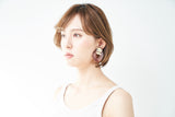 ZIGZAG CLEAR EARRING/PIERCE