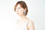 CLEAR PEARL EARRING/PIERCE