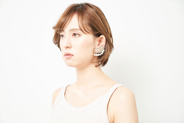 FRINGE PEARL EARRING